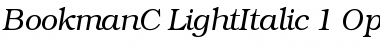 Download BookmanC Italic Font Title Preview