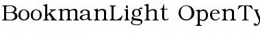 Download Bookman Light Font Title Preview