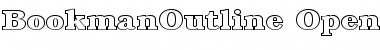 Download Bookman Outline Font Title Preview