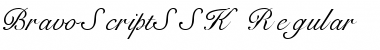 Download BravoScriptSSK Regular Font Title Preview