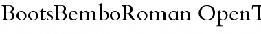 Download BootsBemboRoman Regular Font Title Preview