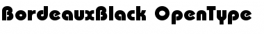 Download BordeauxBlack Regular Font Title Preview