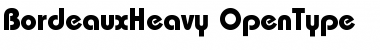 Download BordeauxHeavy Regular Font Title Preview