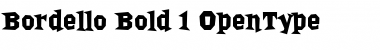 Download Bordello Bold Font Title Preview