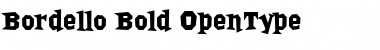 Download Bordello Bold Font Title Preview