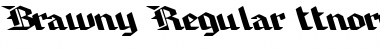 Download Brawny Regular Font Title Preview