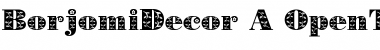 Download BorjomiDecor A Regular Font Title Preview