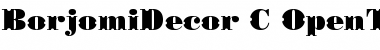 Download BorjomiDecor C Regular Font Title Preview