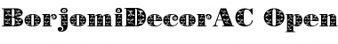 Download BorjomiDecorAC Regular Font Title Preview