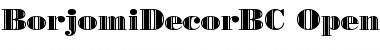Download BorjomiDecorBC Regular Font Title Preview