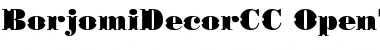 Download BorjomiDecorCC Regular Font Title Preview