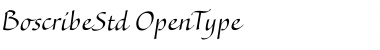 Download Boscribe Std Regular Font Title Preview