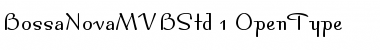 Download Bossa Nova MVB Std Regular Font Title Preview