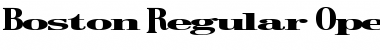 Download Boston Regular Regular Font Title Preview