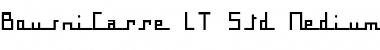 Download BousniCarre LT Std Medium Regular Font Title Preview