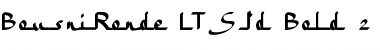 Download BousniRonde LT Std Bold Regular Font Title Preview