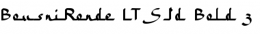 Download BousniRonde LT Std Bold Regular Font Title Preview