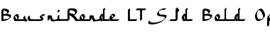 Download BousniRonde LT Std Medium Bold Font Title Preview