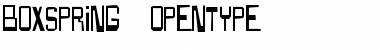 Download Boxspring Regular Font Title Preview