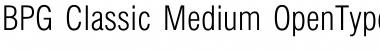 Download BPG Classic Medium Regular Font Title Preview