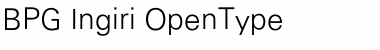 Download BPG Ingiri Light Font Title Preview