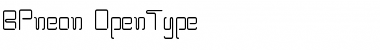 Download BPneon Regular Font Title Preview