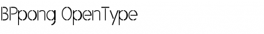 Download BPpong Regular Font Title Preview