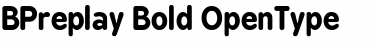 Download BPreplay Bold Font Title Preview
