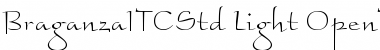 Download Braganza ITC Std Light Font Title Preview