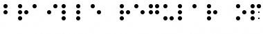 Download BRAILLE REGULAR Font Title Preview
