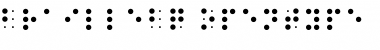Download BrailleBQ Regular Font Title Preview