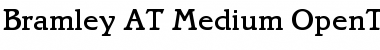Download Bramley AT Medium Regular Font Title Preview