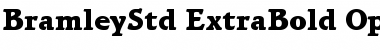 Download Bramley Std Extra Bold Font Title Preview