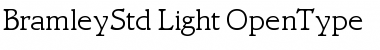 Download Bramley Std Light Font Title Preview
