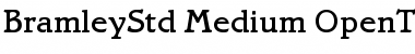 Download Bramley Std Medium Font Title Preview
