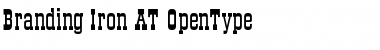 Download Branding Iron AT Regular Font Title Preview