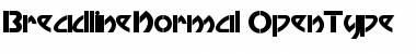 Download Breadline Normal Font Title Preview