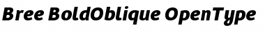 Download Bree Bold Oblique Font Title Preview
