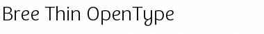Download Bree Thin Font Title Preview