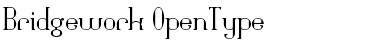 Download Bridgework Regular Font Title Preview