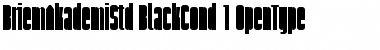 Download Briem Akademi Std Black Condensed Font Title Preview
