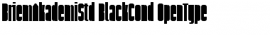 Download Briem Akademi Std Black Condensed Font Title Preview