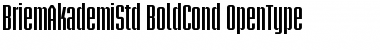 Download Briem Akademi Std Bold Condensed Font Title Preview