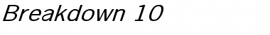 Download Breakdown 10 Italic Font Title Preview