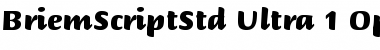 Download Briem Script Std Ultra Font Title Preview