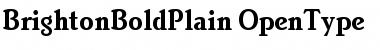 Download Brighton Bold Plain Font Title Preview