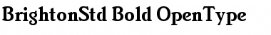 Download Brighton Std Bold Font Title Preview