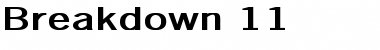 Download Breakdown 11 Bold Font Title Preview