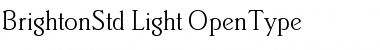 Download Brighton Std Light Font Title Preview