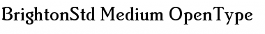 Download Brighton Std Medium Font Title Preview